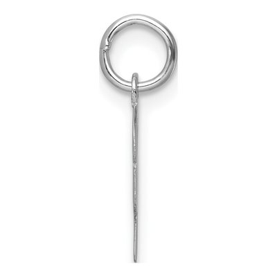 14K White Gold Letter Y Charm – view 3