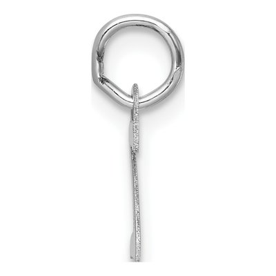 14K White Gold Letter Z Charm – view 3
