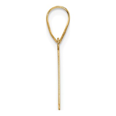 14K Yellow Gold Letter A Pendant – view 3