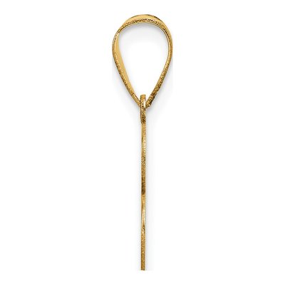 14K Yellow Gold Letter B Pendant – view 3