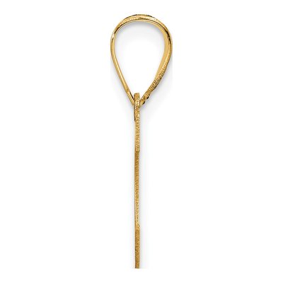 14K Yellow Gold Letter C Pendant – view 3
