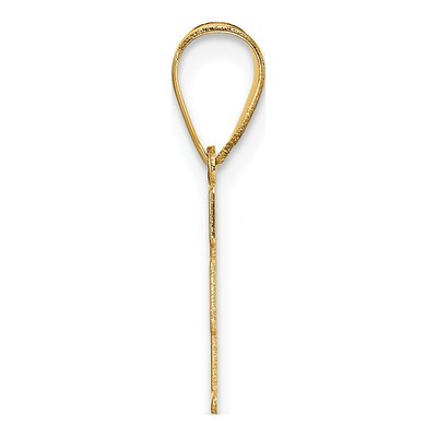 14K Yellow Gold Letter F Pendant – view 3