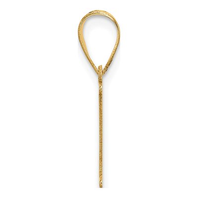14K Yellow Gold Initial I Pendant – view 3