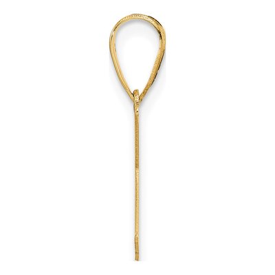 14K Yellow Gold Letter K Pendant – view 3