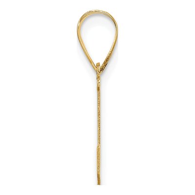 14K Yellow Gold Letter L Pendant – view 3