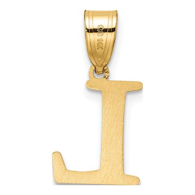14K Yellow Gold Letter L Pendant – view 4