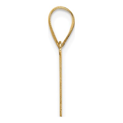 14K Yellow Gold Letter M Pendant – view 3