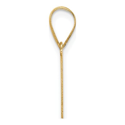 14K Yellow Gold Letter N Pendant – view 3
