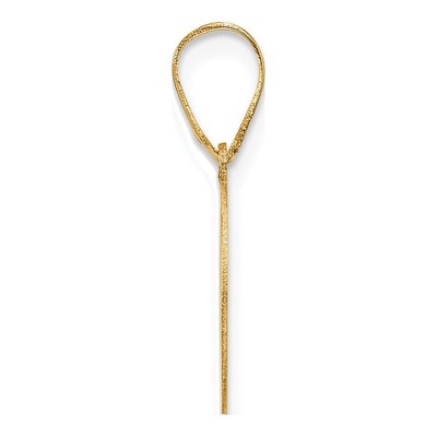 14K Yellow Gold Letter O Pendant – view 3