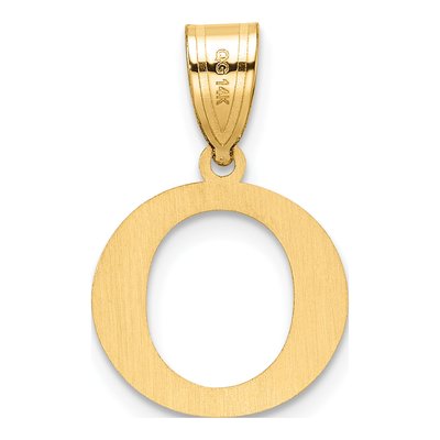 14K Yellow Gold Letter O Pendant – view 4