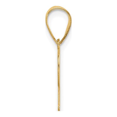 14K Yellow Gold Letter P Pendant – view 3