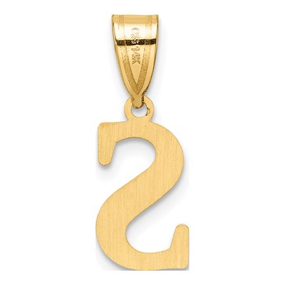 14K Yellow Gold Letter S Pendant – view 4