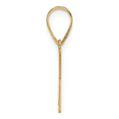 14K Yellow Gold Letter X Pendant – view 3