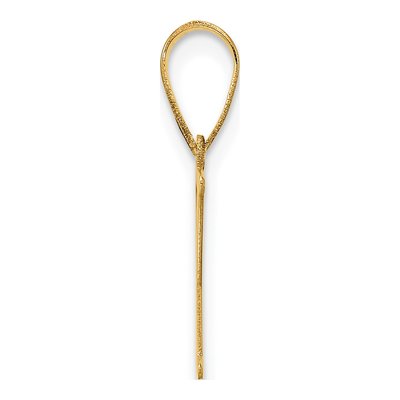 14K Yellow Gold Letter Y Pendant – view 3