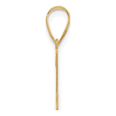 14K Yellow Gold Letter Z Pendant – view 3