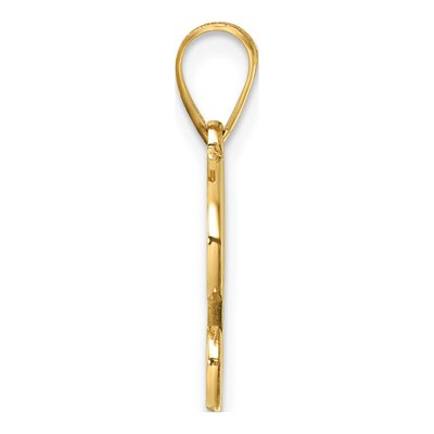 14K Yellow Gold Script Letter G Pendant – view 3