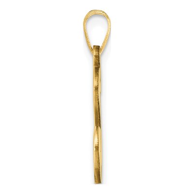 14K Yellow Gold Script Letter S Pendant – view 3