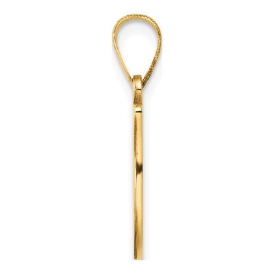 14K Yellow Gold Script Letter Y Pendant – view 3