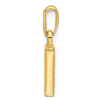 14K Yellow Gold Diamond Letter P Pendant – view 3
