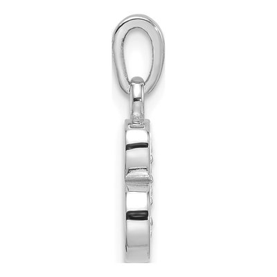 14K White Gold Diamond Letter B Pendant – view 2