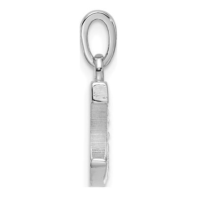 14K White Gold Diamond Letter C Pendant – view 3