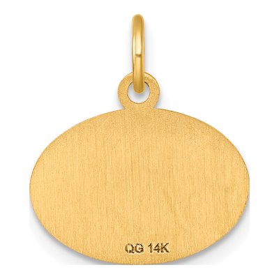 14K Yellow Gold Class of Oval Charm – view 4