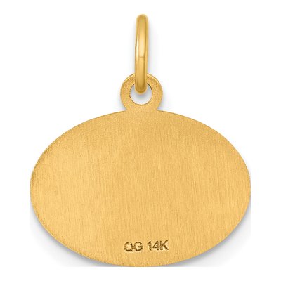 14K Yellow Gold Class of Oval Charm – view 4
