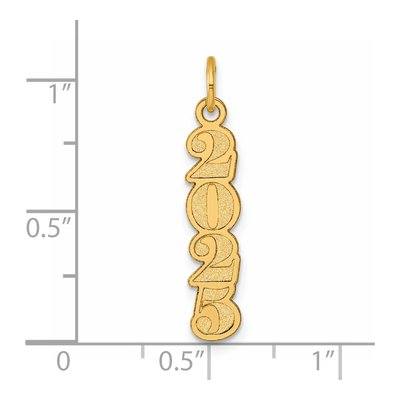 14K Yellow Gold Vertical ' Pendant – view 5