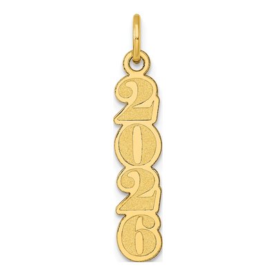 14K Yellow Gold Vertical Pendant