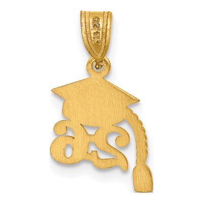 14K Yellow Gold Graduation Cap Tassel Charm – view 4