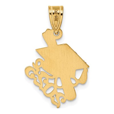 14K Yellow Gold Graduation Cap Diploma Charm – view 4