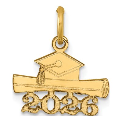 14K Yellow Gold Graduation Pendant