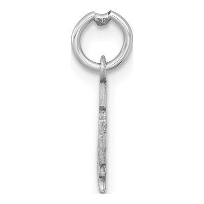 14K White Gold Graduation Cap Charm – view 3