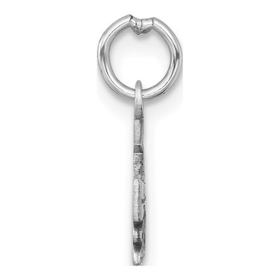 14K White Gold Graduation Cap Charm – view 3