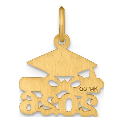 14K Yellow Gold Graduation Cap Charm – view 4