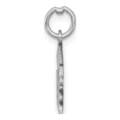 14K White Gold Graduation Cap Diploma Charm – view 3