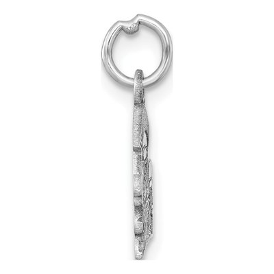 14K White Gold Graduation Cap Diploma Charm – view 3