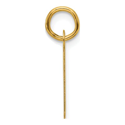 14K Yellow Gold Letter A Charm – view 3
