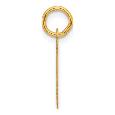 14K Yellow Gold Letter C Charm – view 3