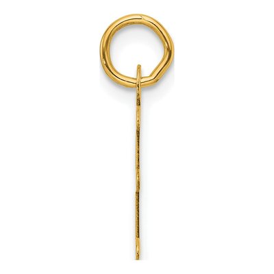 14K Yellow Gold Letter E Charm – view 3