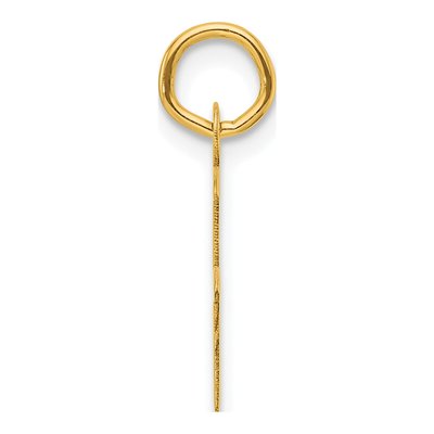 14K Yellow Gold Letter F Charm – view 3