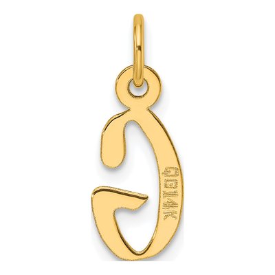 14K Yellow Gold Letter G Pendant – view 4