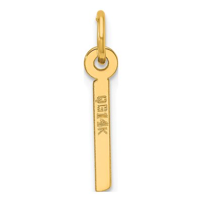 14K Yellow Gold Letter I Initial Charm – view 3
