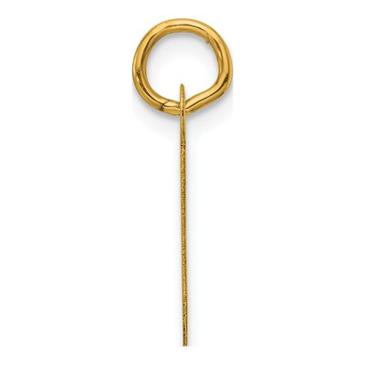 14K Yellow Gold Letter J Charm – view 3