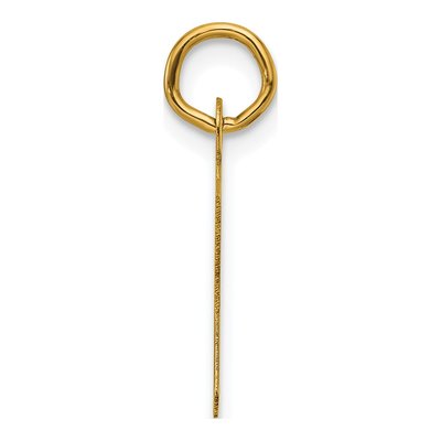 14K Yellow Gold Letter K Charm – view 3