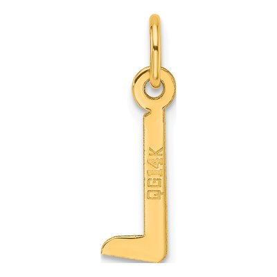 14K Yellow Gold Letter L Pendant – view 3