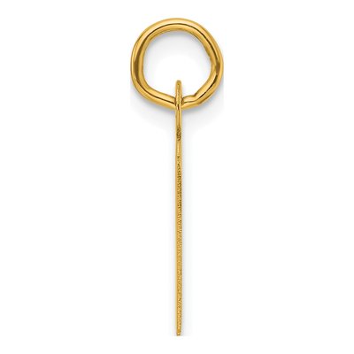14K Yellow Gold Letter N Pendant – view 3