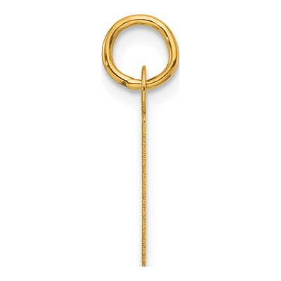 14K Yellow Gold Letter P Charm – view 2