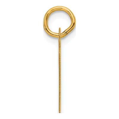 14K Yellow Gold Letter R Charm – view 2