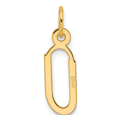 14K Yellow Gold Letter U Pendant – view 3